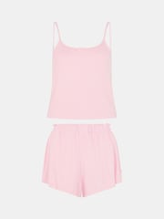 Accessorize Pink Pointelle Vest Short Pyjama Set - Image 1 of 1