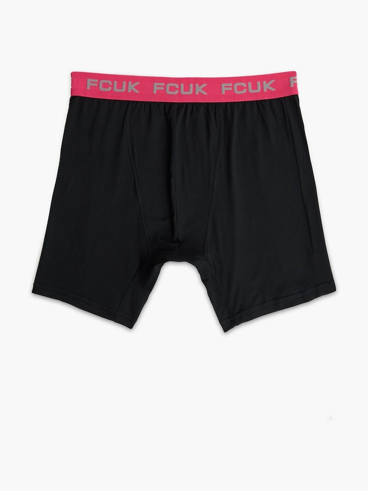 French Connection Blue FCUK Stretch Boxers 3 Pack - Image 2 of 5 French Connection Blue FCUK Stretch Boxers 3 Pack - Image 2 of 5