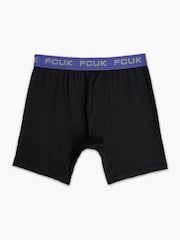 French Connection Blue FCUK Stretch Boxers 3 Pack - Image 4 of 5