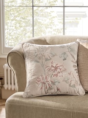 Green 43x43 Antoinette Embroidered Floral Cushion - Image 2 of 7