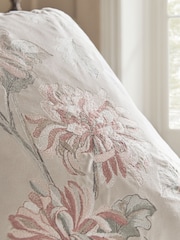 Green 43x43 Antoinette Embroidered Floral Cushion - Image 4 of 7