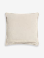 Natural Embellished Leaf 35 X 35cm Cushion - Image 3 of 4