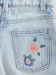 Floral - Vaqueros de pernera ancha con bordados (3-16 años) - Imagen 12 de 13