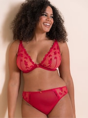 Curvy Kate Red Pucker Up Brazilian Briefs - Image 1 of 7