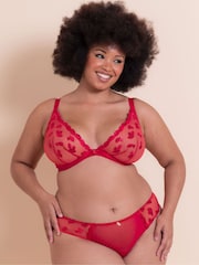 Curvy Kate Red Pucker Up Brazilian Briefs - Image 2 of 7