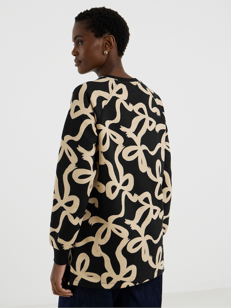 JD Williams Black Ground The Classic Longline Sweatshirt - Image 2 of 4 JD Williams Black Ground The Classic Longline Sweatshirt - Image 2 of 4