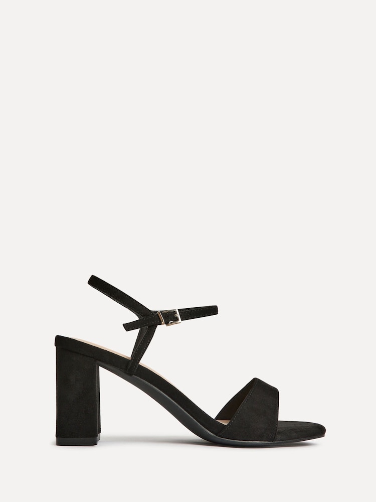 Linzi Black Reveal Barely There Block Heel Sandals - Image 2 of 5