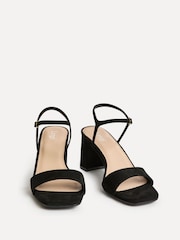 Linzi Black Reveal Barely There Block Heel Sandals - Image 4 of 5