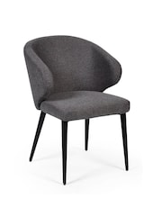 Julian Bowen Set of 2 Mid Grey Marcus Dining Chairs - Image 3 of 10