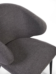 Julian Bowen Set of 2 Mid Grey Marcus Dining Chairs - Image 7 of 10