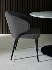 Julian Bowen Set of 2 Mid Grey Marcus Dining Chairs - Image 8 of 10