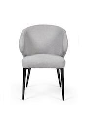 Julian Bowen Set of 2 Light Grey Marcus Dining Chairs - Image 3 of 8