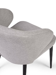 Julian Bowen Set of 2 Light Grey Marcus Dining Chairs - Image 5 of 8