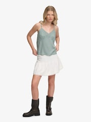 Superdry White Mini Tie Skirt - Image 3 of 5