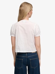 Superdry White White V-Neck Lace Blouse - Image 2 of 5