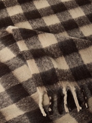 Brown Gingham Throw - Image 5 of 5