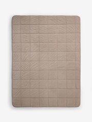 Natural Sherpa Quilted Bedspread - Image 5 of 7