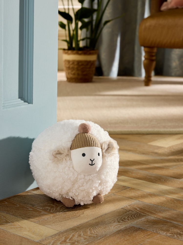 Natural Sheep Doorstop - Image 1 of 4 Natural Sheep Doorstop - Image 1 of 4