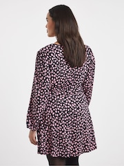 Simply Be Black Supersoft Sweetheart Neck Skater Dress - Image 2 of 4