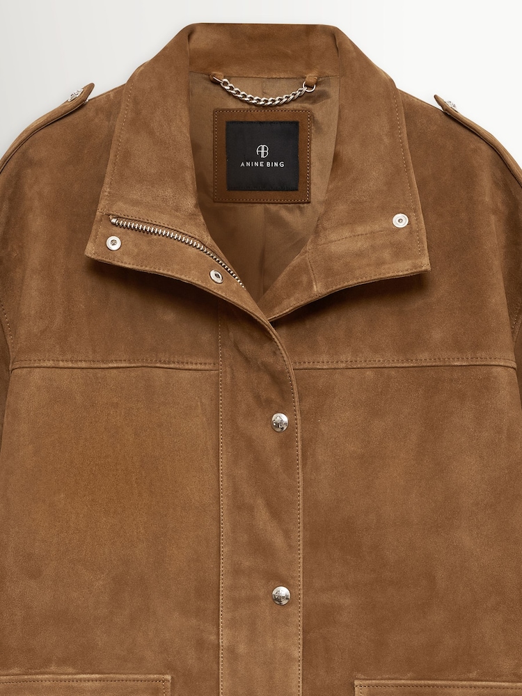 ANINE BING Brown Roux Suede Jacket - Image 5 of 5