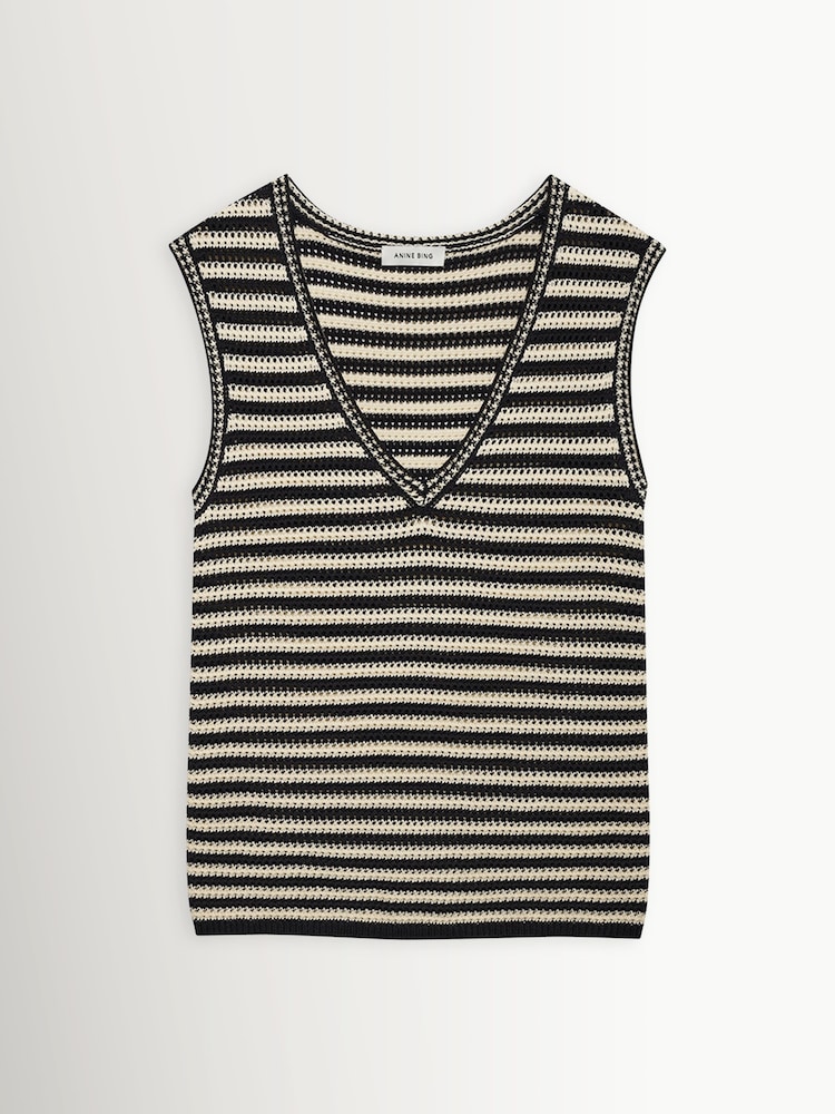 ANINE BING Black Lowen  Knitted Vest - Image 3 of 3