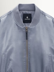 ANINE BING Grey Deep Leon Bomber Jacket - Image 5 of 5