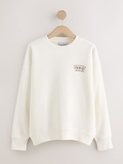 Cream Tweety Pie License Graphic Crew Neck Sweatshirt - Image 5 of 6