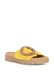 Gabor Yellow Everly Mule Sandals - Image 3 of 5