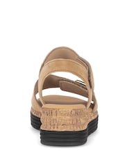 Gabor Brown Shout Platform Sandals - Image 3 of 5