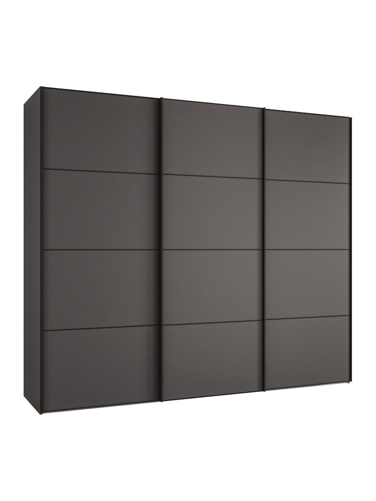 Wiemann Grey Philadelphia Wardrobe 2.5m Sliding 1.5m - Image 2 of 4 Wiemann Grey Philadelphia Wardrobe 2.5m Sliding 1.5m - Image 2 of 4