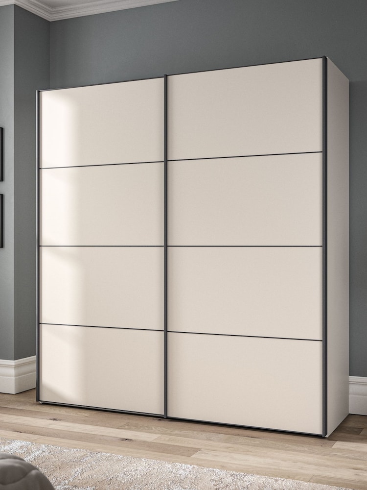 Wiemann Cream Philadelphia Wardrobe 2m Sliding 1.5m - Image 1 of 4 Wiemann Cream Philadelphia Wardrobe 2m Sliding 1.5m - Image 1 of 4