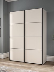 Wiemann Cream Philadelphia Wardrobe 1.5m Sliding 1.5m - Image 1 of 4