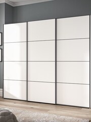 Wiemann White Philadelphia Wardrobe 2.5m Sliding 1.5m - Image 1 of 4