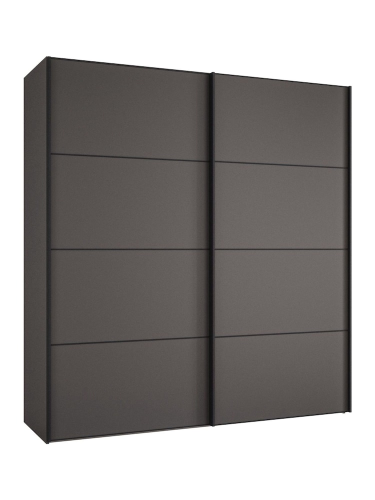 Wiemann Grey Philadelphia Wardrobe 2m Sliding 1.5m - Image 2 of 4 Wiemann Grey Philadelphia Wardrobe 2m Sliding 1.5m - Image 2 of 4