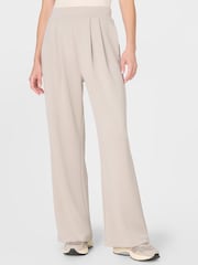 Sweaty Betty Beige Sand Wash Wide Leg Trousers - Image 3 of 6