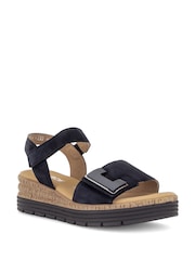 Gabor Blue Shout Platform Sandals - Image 3 of 5