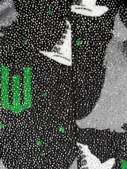 Character Black Wicked Elphaba Glitter Onesie With Detachable Cape - Image 4 of 12