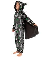 Character Black Wicked Elphaba Glitter Onesie With Detachable Cape - Image 7 of 12