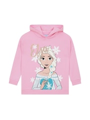 Character Pink Disney Frozen Hoodie Glitter Elsa - Image 1 of 12