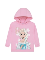 Character Pink Disney Frozen Hoodie Glitter Elsa - Image 3 of 12