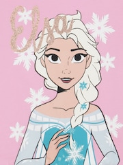 Character Pink Disney Frozen Hoodie Glitter Elsa - Image 4 of 12