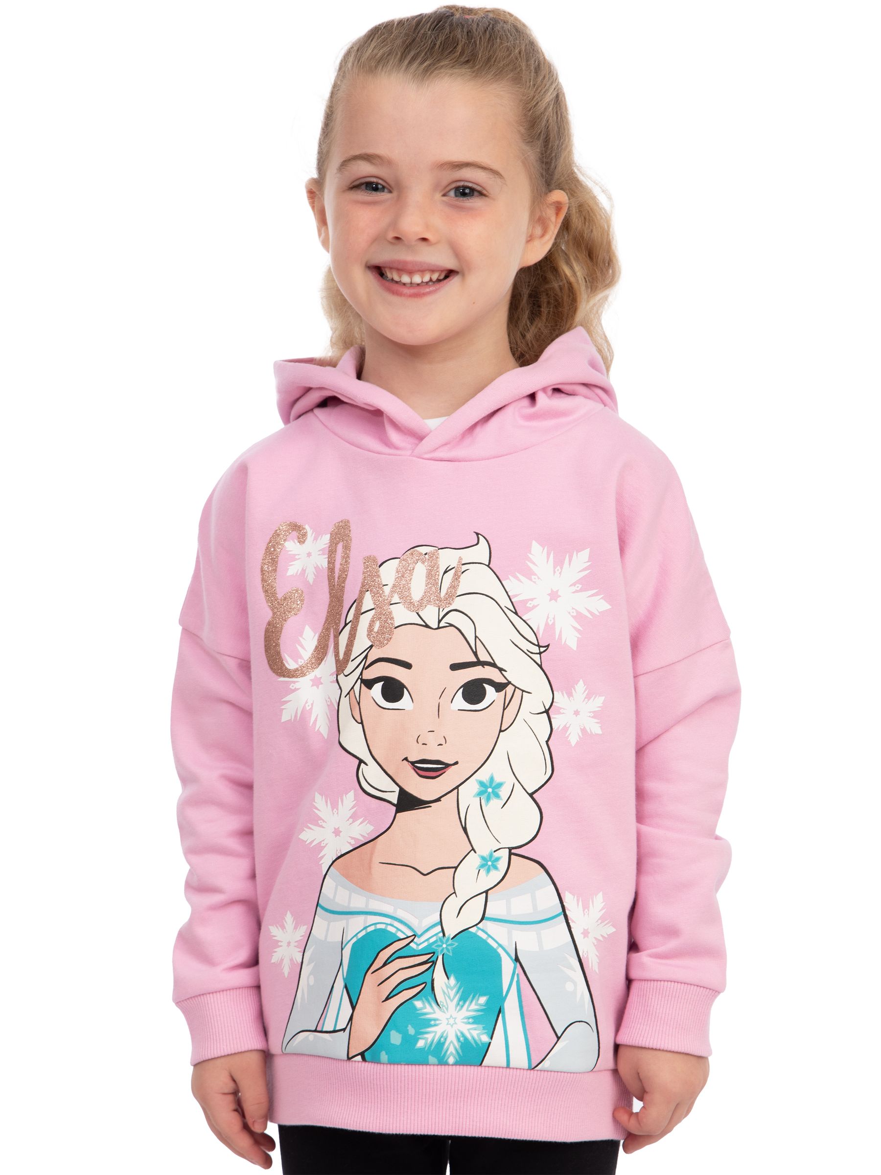 Buy Character Pink Disney Frozen Hoodie Glitter Elsa from Next USA