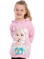 Character Pink Disney Frozen Hoodie Glitter Elsa - Image 9 of 12