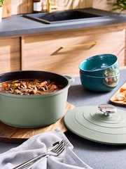 Morphy Richards Green Cast Aluminium Casserole Dish - Image 2 of 6