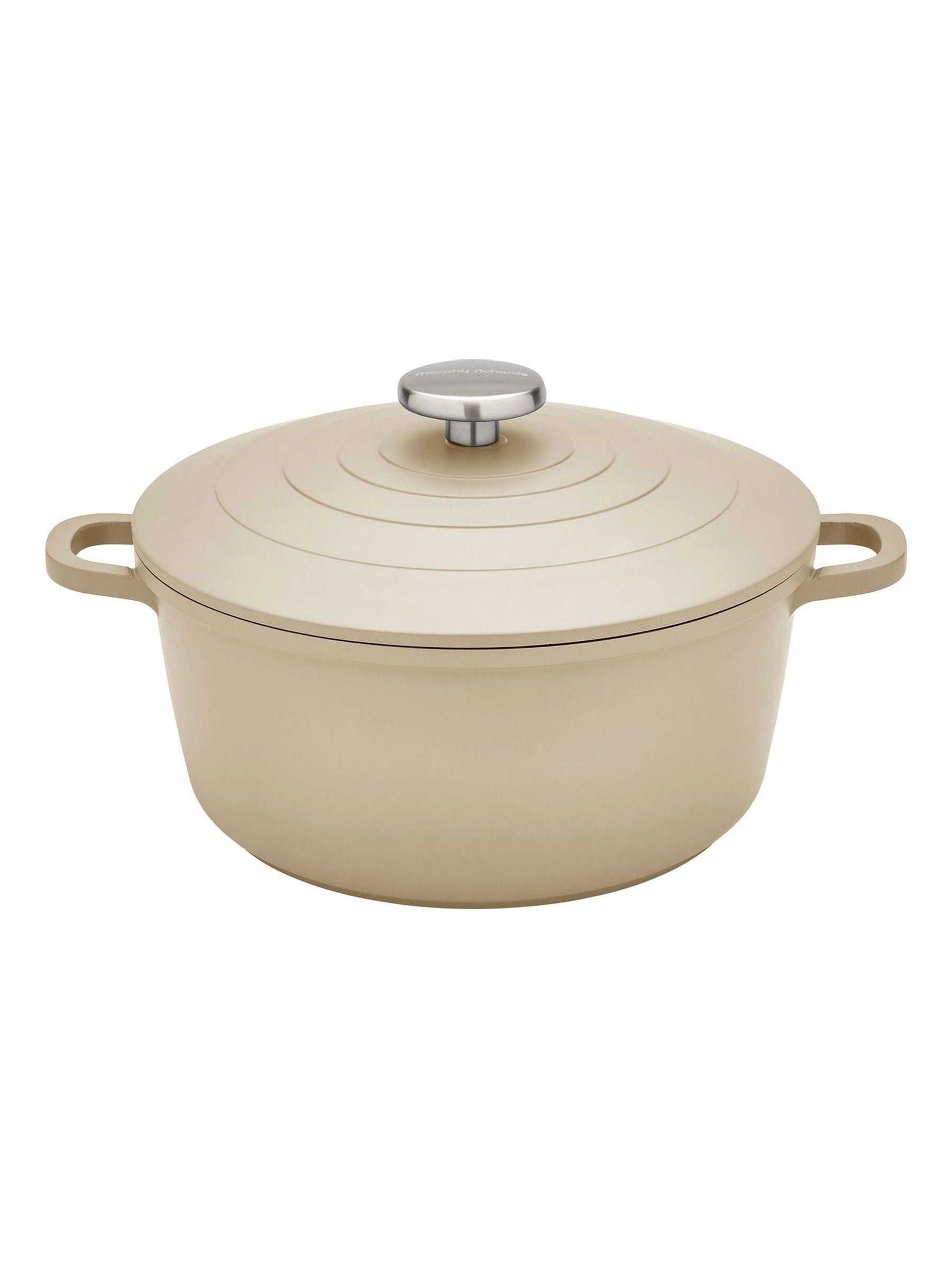 Morphy Richards Cream 24Cm Casserole Cast Aluminium Dish In | : Large - Image 5