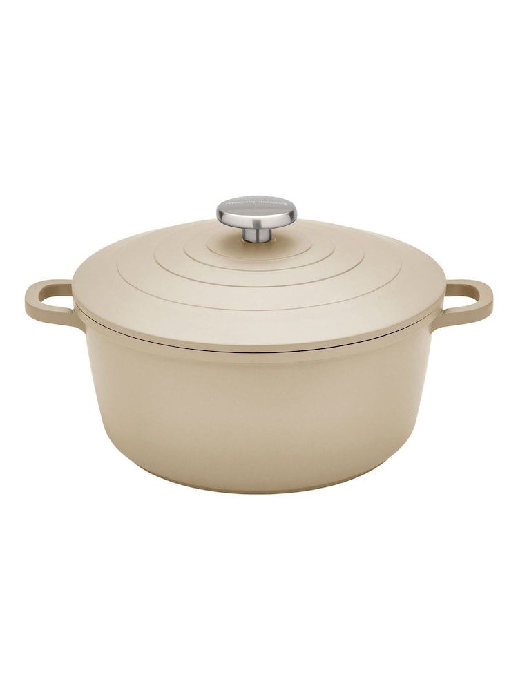 Morphy Richards Cream Cast Aluminium Casserole Dish - Image 1 of 6 Morphy Richards Cream Cast Aluminium Casserole Dish - Image 1 of 6