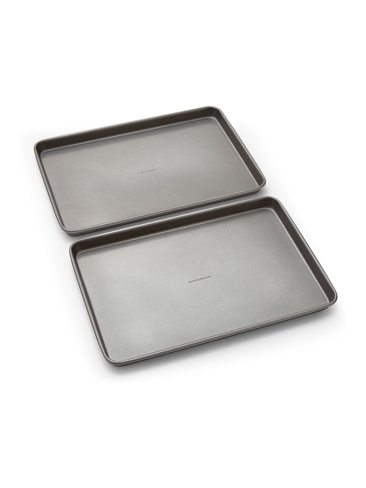 Morphy Richards Set of 2 Silver Grey 15x10" Oven Trays - Image 2 of 6