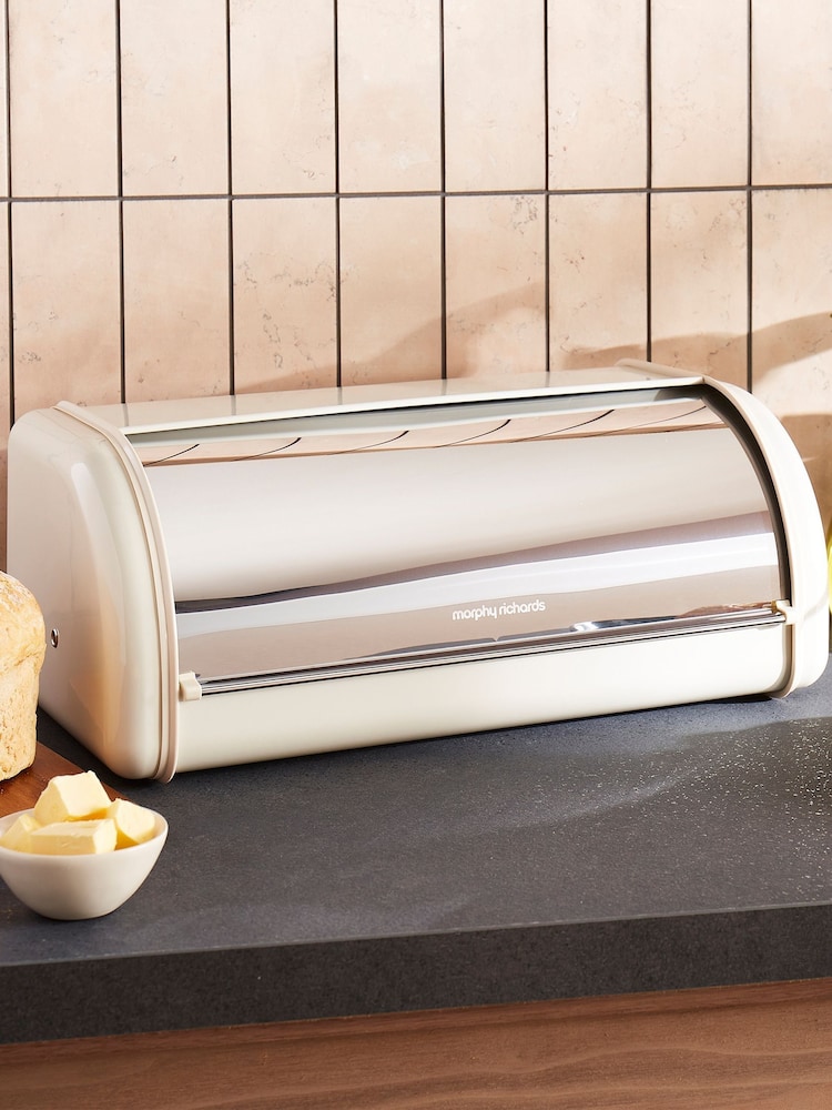 Morphy Richards Cream Storage Cannisters & Bread Bin Bundle - Image 4 of 4