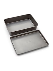 Morphy Richards Silver Grey Oven Tray and Roasting Tin Set - Image 2 of 6
