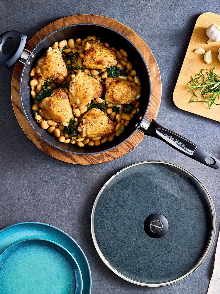 Morphy Richards Graphite Forged Aluminium Lidded Saute Pan - Image 2 of 6